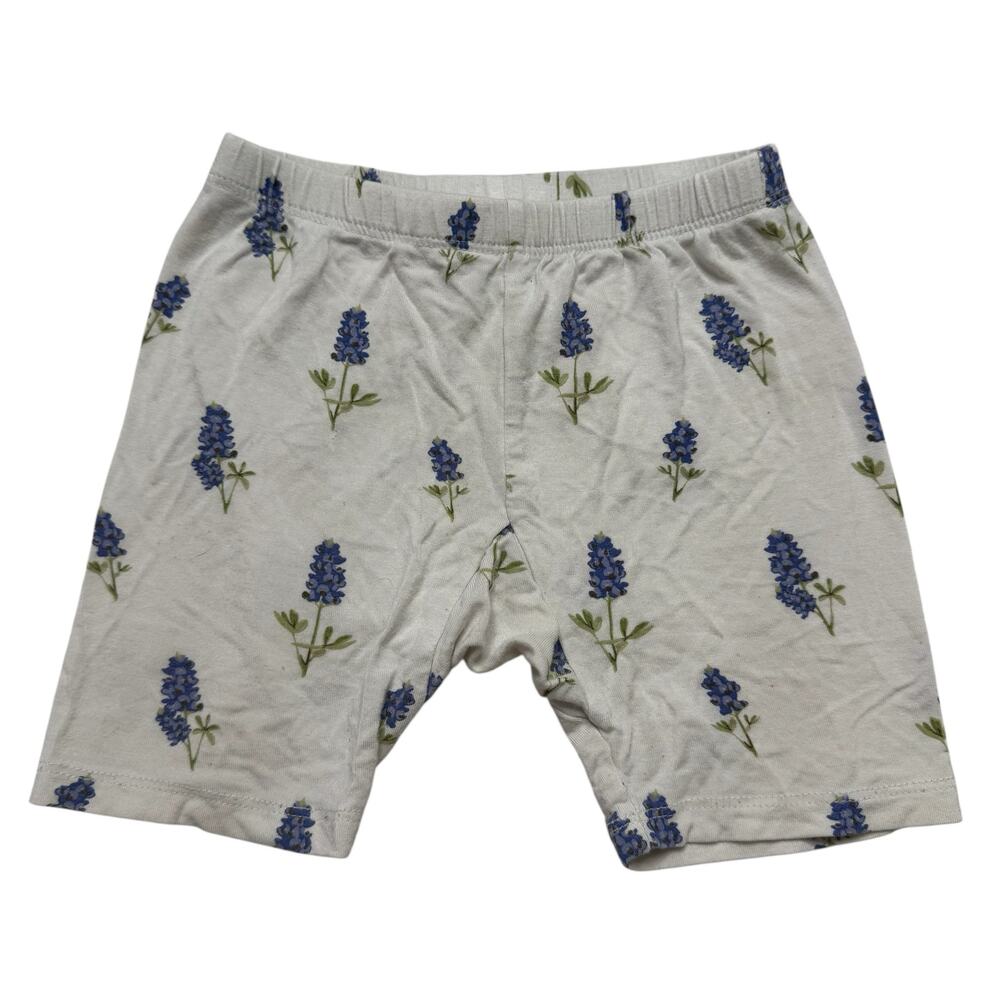 KYTE BABY Periwinkle Bluebonnet Ivory Pajama Shorts Size 3T Girl Viscose Stretch